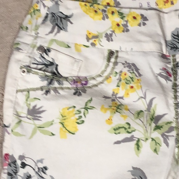 Beautiful Floral Bluberry Denim Pants in size 10 Pull-On - Picture 2 of 11